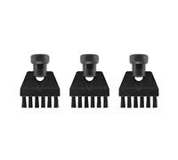 Jikoiuty Lot de 3 brosses plates pour nettoyeur vapeur SC1 SC2 SC3 SC4 Brosse de nettoyage pour nettoyeur à vapeur Adaptateur embout Buse de nettoyage domestique