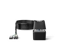 Jikoiuty Lumière LED, commutateur de bureau pour ordinateur, carte mère PC, bouton de démarrage/marche externe, rallonge pour bureau à domicile, 1,65 m, noir,