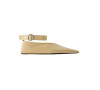 Jil Sander - Ballerines en cuir - Femme - Chaussures - Beige - Taille: 35 EU