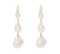 Jil Sander - Boucles d`oreilles perle - Femme - Accessoires - Beige - Taille: ONE Size
