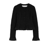 Jil Sander - Cardigan Poignets-Ourlet Drap - Femme - Pulls - Noir - Taille: 40 FR