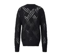 Jil Sander - Chunky Wool Oversized Pullover - Femme - Pulls - Noir - Taille: 40 FR