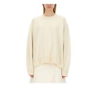 Jil Sander - CN LS Jumper - Femme - Pulls - Beige - Taille: 38 FR