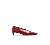 Jil Sander - Escarpins en cuir à talons - Femme - Chaussures - Rouge - Taille: 36 EU