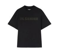 Jil Sander, Femme, Tops, Noir, Taille: 36 FR Logo T-Shirt