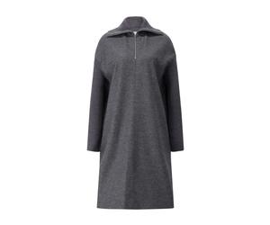 Jil Sander - Fine Wool Midi Dress - Femme - Robes - Gris - Taille: 40 FR