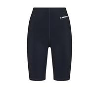 Jil Sander - Logo Printed Biker Shorts - Femme - Sport - Noir - Taille: 40 FR