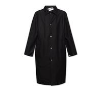 Jil Sander - Manteau en coton avec logo - Homme - Manteaux - Noir - Taille: S