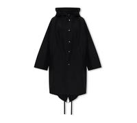 Jil Sander - Parka Imperméable avec Logo - Femme - Vestes - Noir - Taille: 40 FR