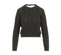 Jil Sander - Pull court en maille torsadée Thyme - Femme - Pulls - Vert - Taille: 40 FR