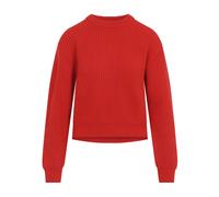 Jil Sander - Pull en maille côtelée - Femme - Pulls - Rouge - Taille: 42 FR