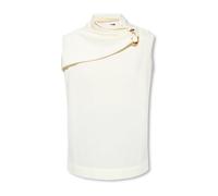 Jil Sander - Top avec Application - Femme - Tops - Beige - Taille: 40 FR