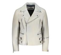 Jil Sander - Veste en cuir Eldorado - Homme - Vestes - Gris - Taille: L