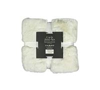 jilda-tex Couverture douce imitation fourrure Lapin Deluxe 150x200 cm 750 GSM (Blanc)