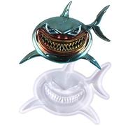 Jildouf Moules en silicone pour animaux, moules en résine 3D en forme de requin, moules en résine, moules en résine animalière, moules en silicone pour résine époxy pour pendentif, artisanat d'art,