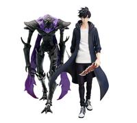 Jilijia 2PCS Figurines Sung Jin Woo et Beru Statue Modèle Personnage de dessin animé Figurine d'action à collectionner Ornement de bureau Cadeaux