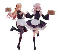 Jilijia Anime Kitagawa Marin Figurine 23 cm de style soubrette 2 pièces | Figurine de soubrette de style chinois en PVC, décoration de bureau, cadeau de collection pour les fans