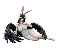 Jilijia Anime Overlord Albedo Figure Position assise Modèle Bunny Girl Statue PVC Action Figure Collectible Jouet Décoration Maison Cadeau 27 cm