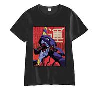 Jilijia Anime T-shirt 3D coloré impression Asuka Langley Soryu/Ikari Shinji/Evangelion-01 chemise à manches courtes d'été unisexe costume