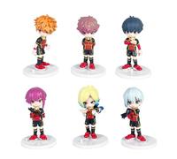 Jilijia Blue Lock Ensemble de figurines de l'anime Bachira Meguru Seishiro Nagi Look Up Isagi Yoichi pour gâteau