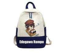 Jilijia Bungo Stray Dogs Sac à dos BSD Dazai Osamu Nakahara Chuuya Cartable Cartable Nakajima Atsushi Sac à dos en toile Sac de voyage Anime, Type 4, 45x33x10cm