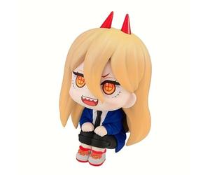 Jilijia Chainsaw Man Anime Figurine Denji/Makima/Power Q Version Grande tête Figurine Position assise Modèle Gâteau Décoration Cadeaux pour les fans
