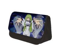 Jilijia Code Geass - Trousse à crayons Lelouch of The Rebellion - Avec double fermeture éclair - Grande capacité - Sac de rangement pour stylos - Pour adolescent, garçon et fille, Type 8.,