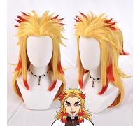 Jilijia Costume de cosplay Anime Tomioka Giyuu Rengoku Kyoujurou Kimono, cape, déguisement d'Halloween, tenue kimono pour homme et femme