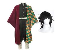 Jilijia Costume de cosplay Anime Tomioka Giyuu Rengoku Kyoujurou Kimono, cape, déguisement d'Halloween, tenue kimono pour homme et femme