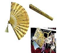 Jilijia Costume de cosplay Douma - Kimono japonais - Cape noire avec fans - Pour Halloween, carnaval, fête