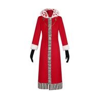 Jilijia Costume de cosplay Hazbin Hôtel Anime Cosplay Manteau rouge Manteau d'Halloween Carnaval Fête à thème Déguisement pour femme