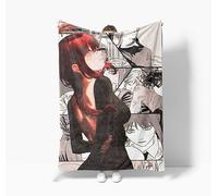 Jilijia Couverture Makima Anime japonais, collection protagoniste japonaise, couverture en polaire imprimée en 3D, douce et confortable