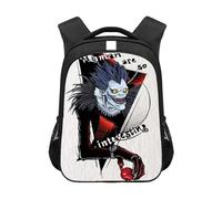 Jilijia Death Note Sac à dos Anime Misa Amane Light Yagami Cartable Cartable Cartoon Personnage Toile Sac Anime Randonnée Sacs Voyage Sac Mode Sacs, Type 1, 44x30.5x16cm