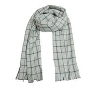 Jilijia Écharpe queue de fée Natsu Dragneel noir et blanc à carreaux châle unisexe hiver chaud doux foulard Anime Cospaly Accessoires, Type 1, 175 cm