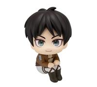 Jilijia Eren Jaeger Figurine modèle Statue Levi Look Up 10 cm Figurine de personnage assis Figurines en PVC Décoration de bureau Objets de collection Cadeau