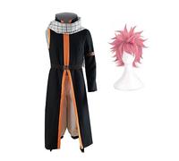 Jilijia Fairy Tail Etherious Natsu Dragneel Cosplay Costume avec perruque Homme Halloween Party Fancy Dress Outfits Suit