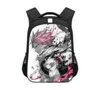 Jilijia Fairy Tail Sac à dos d'école Natsu Dragneel Anime 3D Impression 3D Sac à dos de voyage Sac à dos d'école pour adolescents/adultes/personnes d'âge moyen, Type 6, 30.5*16*44CM