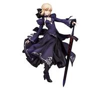 Jilijia Fate Night Artoria Blackened Saber Black Dress Version Modèle FATE STAY NIGHT Figurine Altria Pendragon Fille Figurine Modèle Poupée Ornement Cadeaux Décoration de la Maison 24 cm