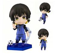 Jilijia Figurine Bachira Meguru de Bachira Meguru Version Q - Statue Clayman en PVC - Modèle mobile avec accessoires - Décoration de bureau - 10 cm