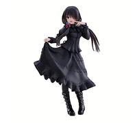 Jilijia Figurine Tokisaki Kurumi de l'anime Date A Live - Figurine noire - Modèle de fille - Ornement de poupée - Cadeau pour les fans d'anime - 20 cm