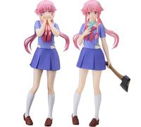 Jilijia Gasai Yuno Figure Peinture Originale Figurine Uniforme Pose debout Modèle Anime Illustrations Figures 17 cm Bureau Figurine de collection