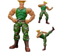 Jilijia Guile Figurine 19 cm Statue d'action super avec pose debout, articulations mobiles, modèle de personnage de jeu avec accessoires, ornements de bureau à collectionner