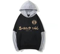 Jilijia Haikyuu!! Sweat à capuche Shoyo Hinata/Tobio Kageyama/Kozume Kenma High School Varsity Slogan Sport Hoodie Faux deux pièces Sweatshirt, Type 7., XXL