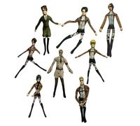 Jilijia Hange Zoe Lot de 8 figurines d'action en peluche - Coton PP 28 cm - Décoration créative pour la maison, cadeau de fête