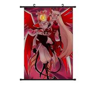Jilijia Hazbin Hôtel Anime Scroll Peintures Alastor/Ange Dust Photo Suspendu Poster Art Mural Tapisserie Décoration Maison Cadeau 40 x 60 cm