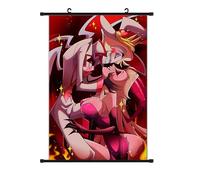 Jilijia Hazbin Hôtel Anime Scroll Peintures Alastor/Ange Dust Photo Suspendu Poster Art Mural Tapisserie Décoration Maison Cadeau 40 x 60 cm