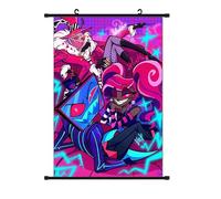 Jilijia Hazbin Hôtel Anime Scroll Peintures Alastor/Ange Dust Photo Suspendu Poster Art Mural Tapisserie Décoration Maison Cadeau 40 x 60 cm