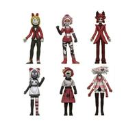 Jilijia Hazbin Lot de 6 figurines d'hôtel Alastor/Charlie Morningstar/Vaggie/Angel Dust Anime Version Q
