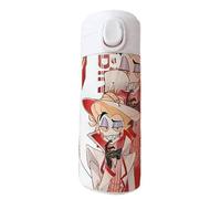 Jilijia Hazbin Mug isotherme en acier inoxydable pour hôtel, anime 420 ml, bouteille d'eau de voyage, bouteille d'eau de sport, cadeau créatif