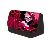 Jilijia Hazbin Trousse à crayons pour hôtel avec fermeture éclair - Alastor/Angel Dust - Grande capacité - Organiseur de papeterie - Pour l'école, les étudiants, les garçons et les filles, Type 1,